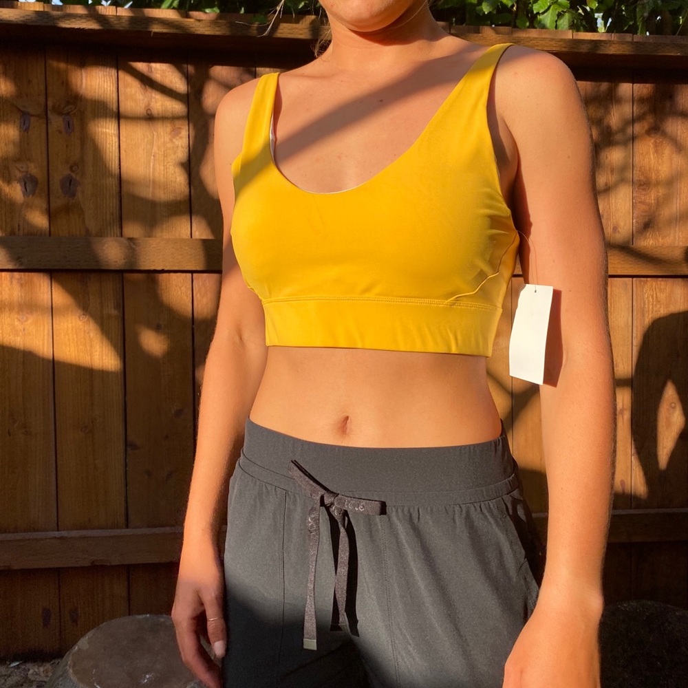 Yellow sport top
